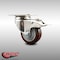 Service Caster 3 Inch 316SS Maroon Polyurethane Swivel Top Plate Caster with Total Lock Brake SCC-SS316TTL20S314-PPUB-MRN - alternate 2